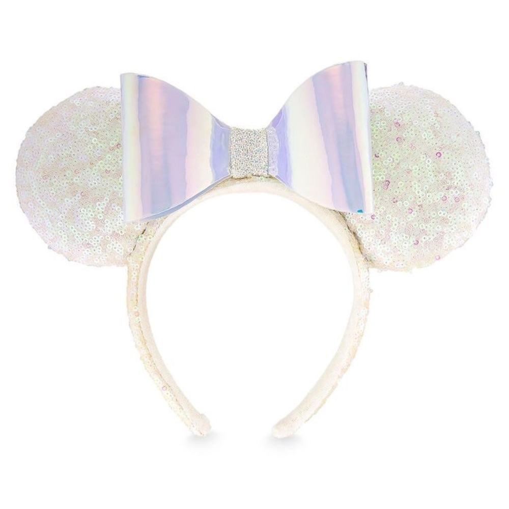 NWT Disneyland Disney Parks Minnie Mouse Iridescent Sequins & Bow Ears Headband